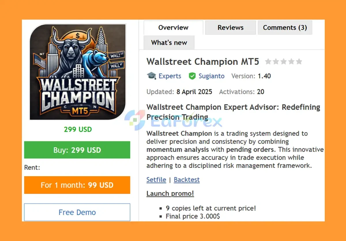 Wallstreet Champion MT5 Overview