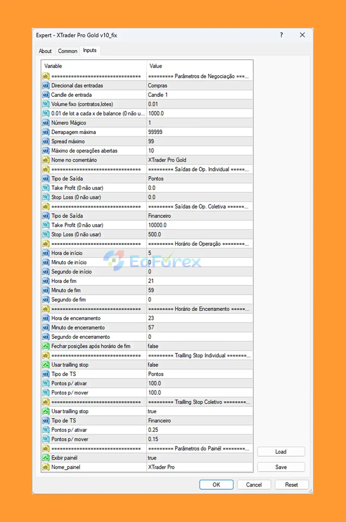 TrippaTrading AI Robot MT4 setting