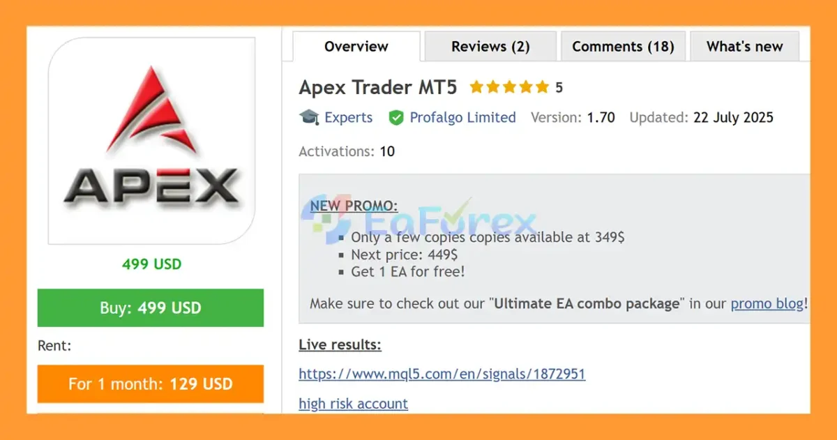 Apex Trader MT5 Overview