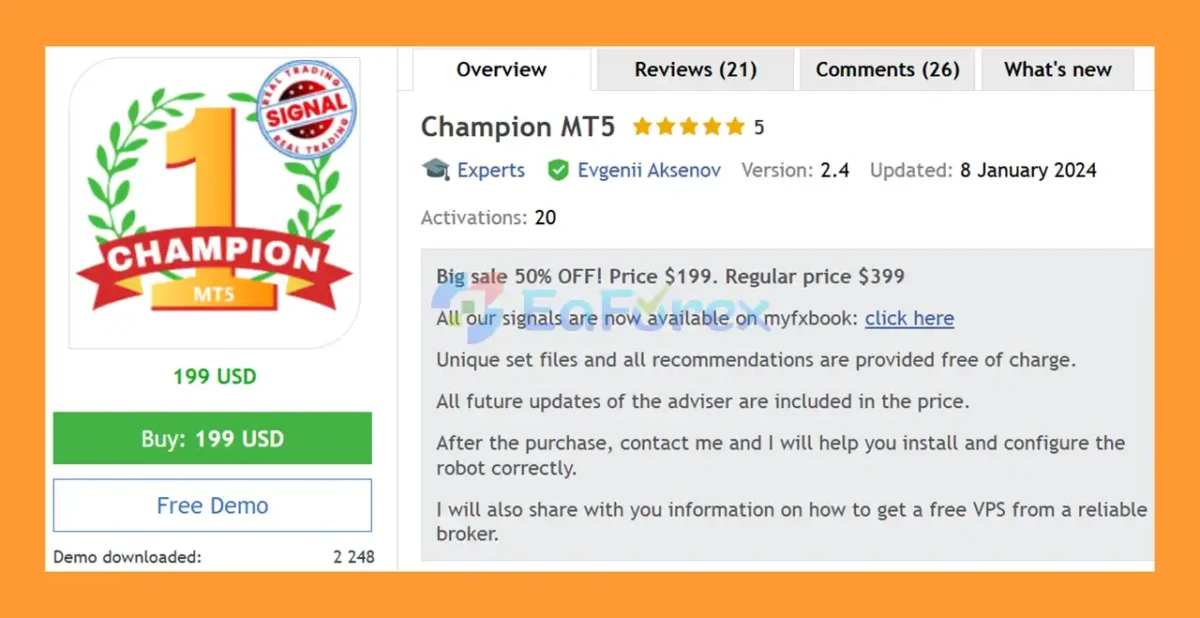 Champion MT5 Overview
