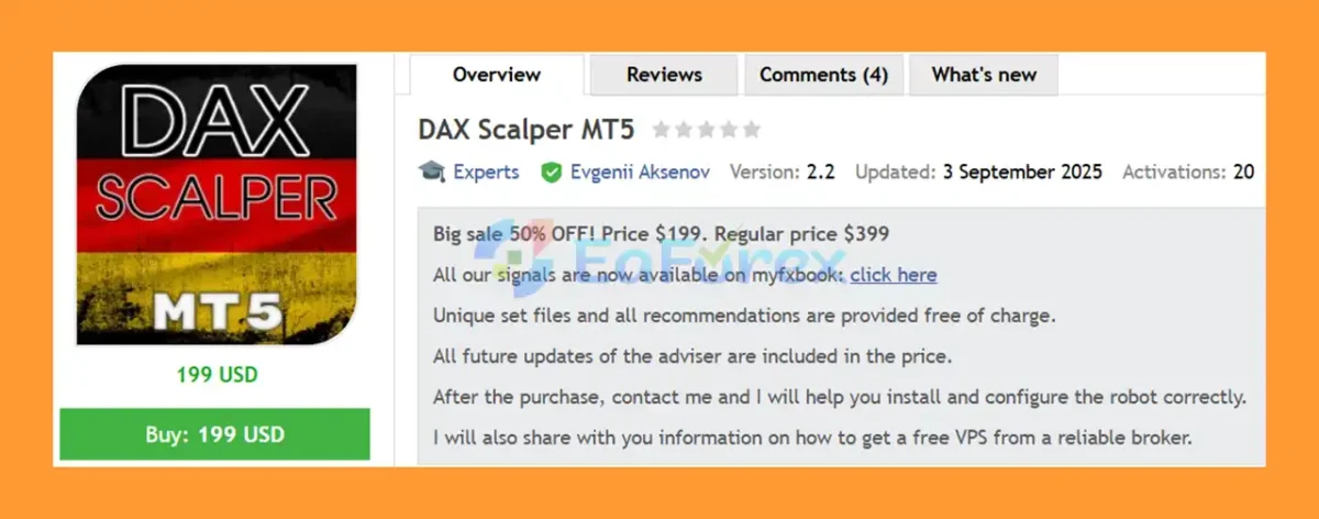 DAX Scalper MT5 Overview