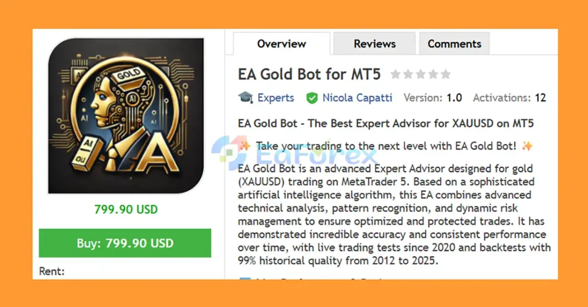 EA Gold Bot for MT5 Overview