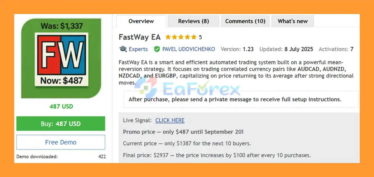 FastWay EA MT5 Overview