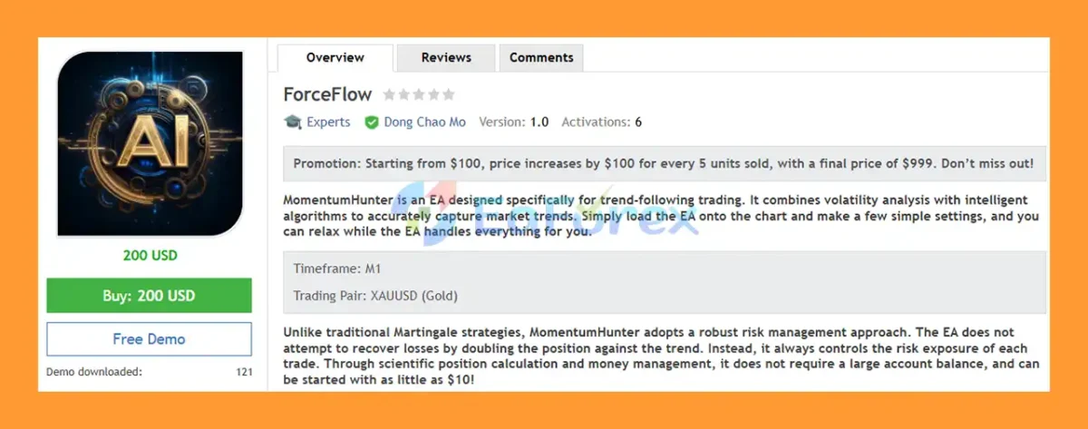 ForceFlow EA MT5 Overview