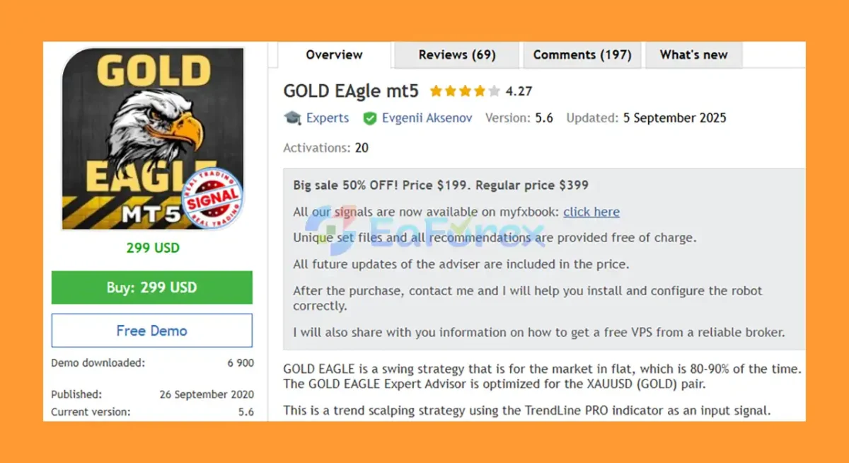 GOLD Eagle MT5 Overview