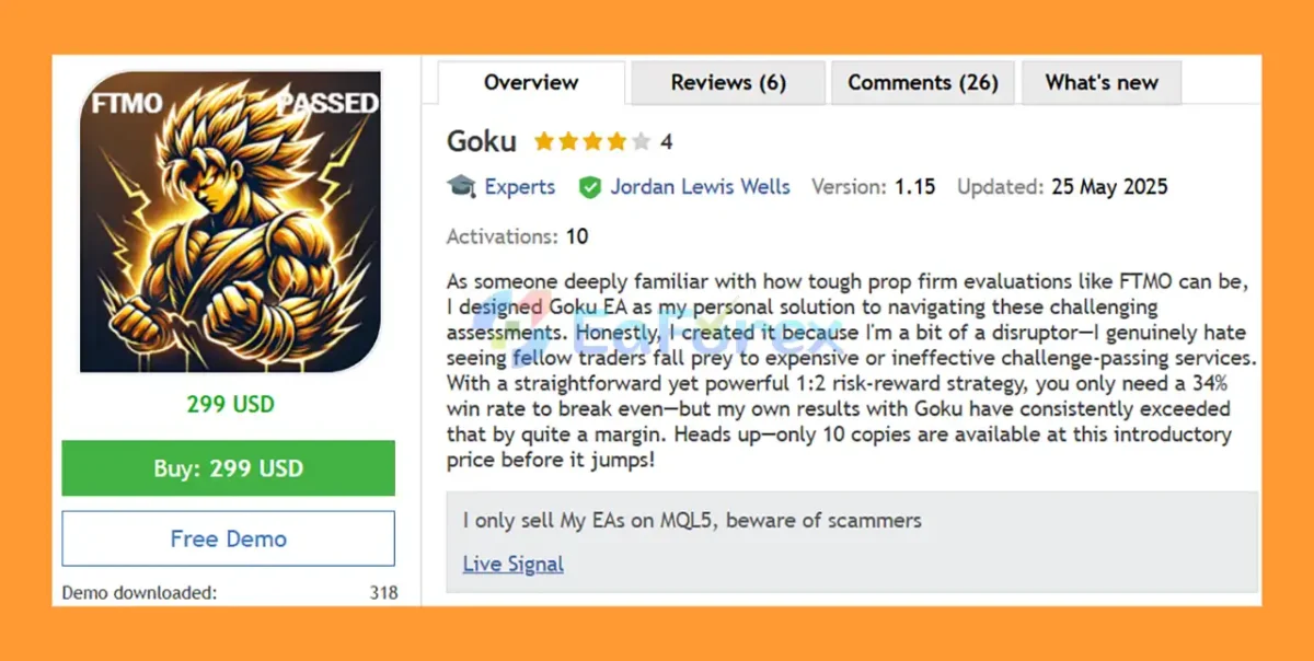 Goku EA MT5 Overview