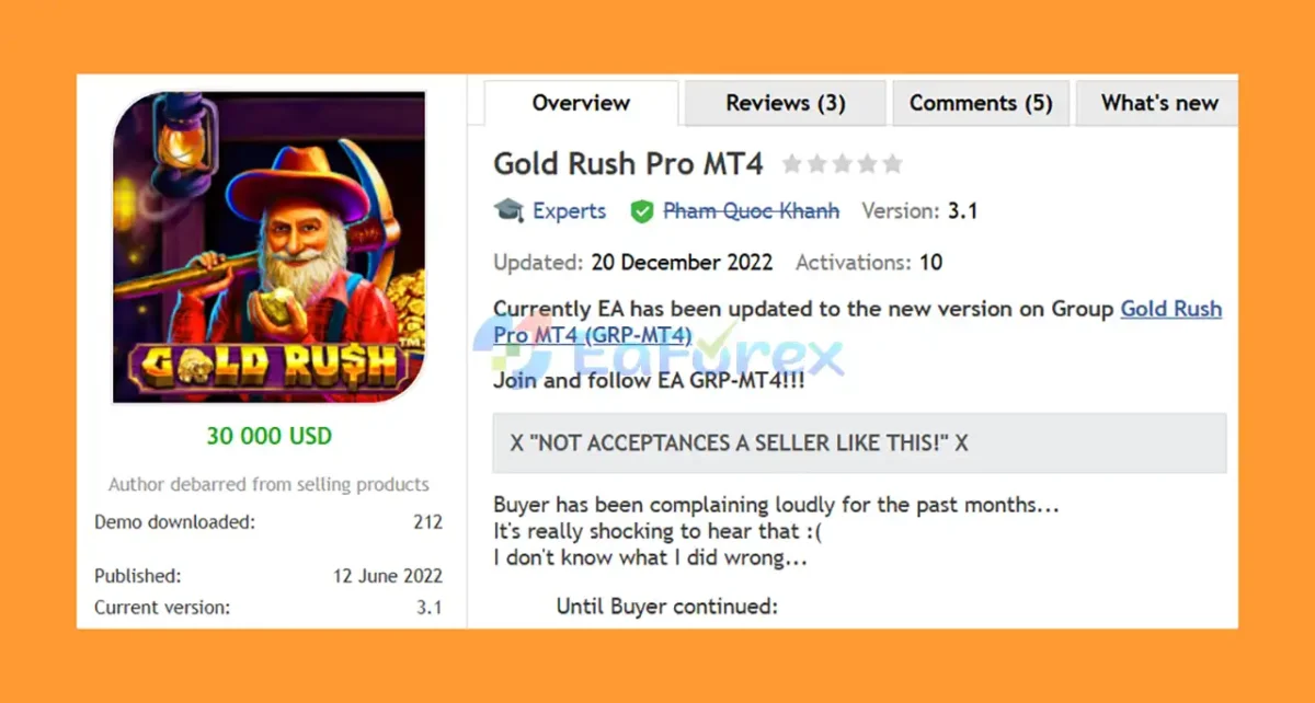 Gold Rush Pro MT4 Overview