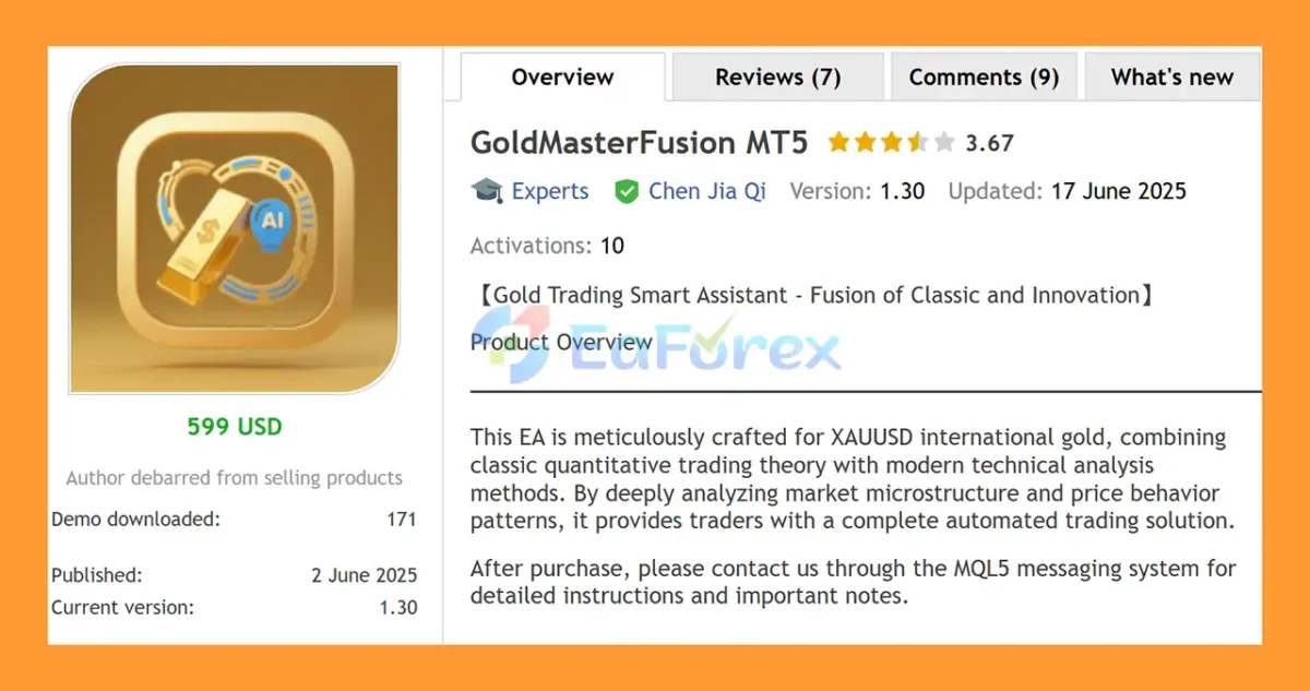 GoldMasterFusion MT5 Overview