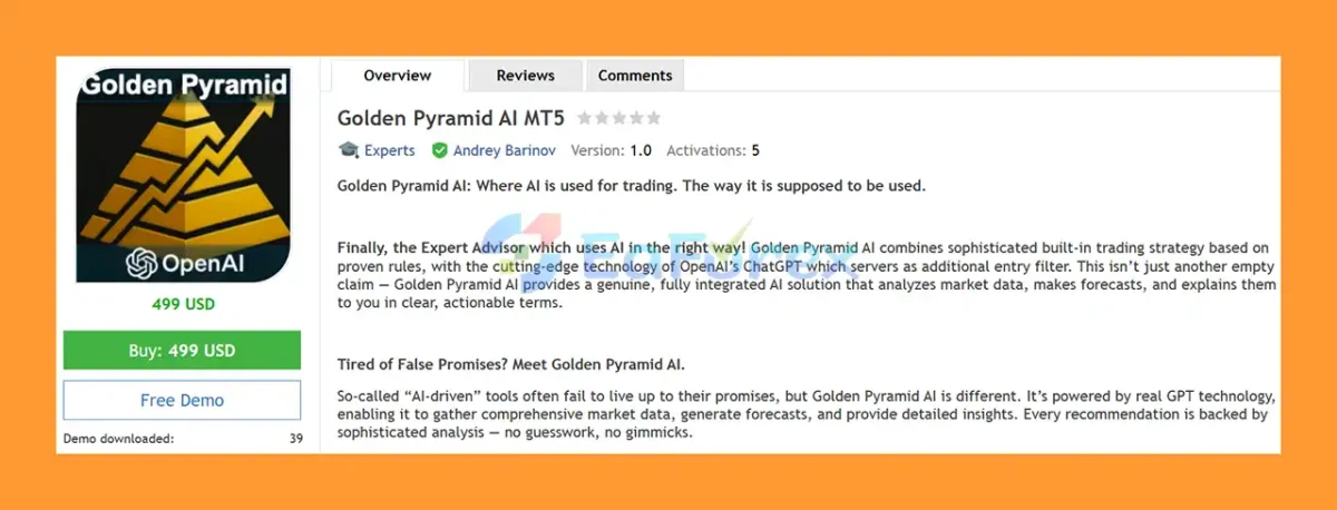 Golden Pyramid AI MT5 Overview