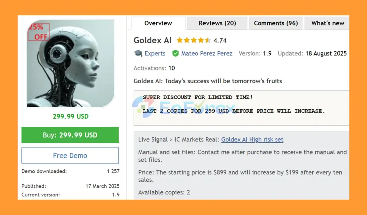 Goldex AI MT5 Overview