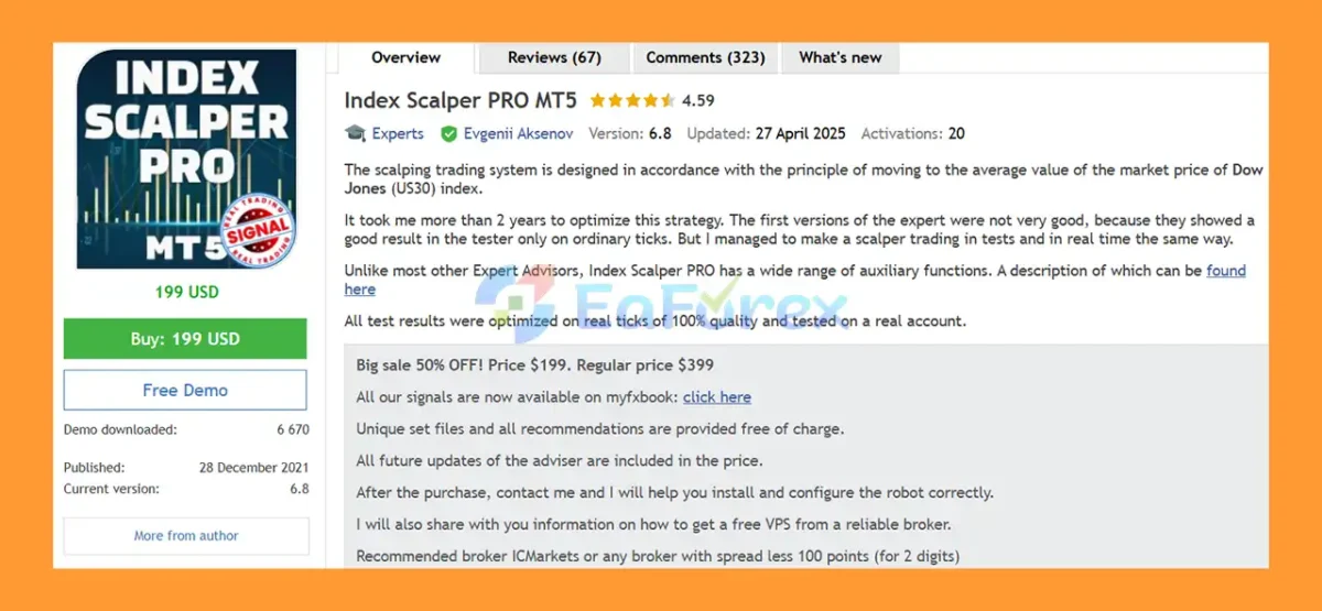 Index Scalper PRO MT5 Overview
