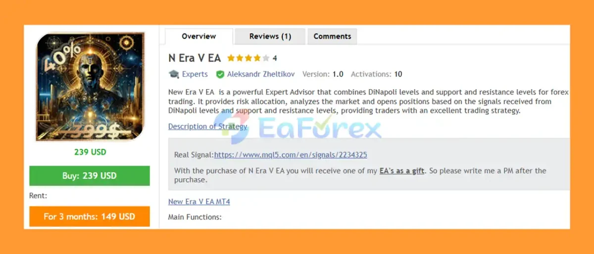 N Era V EA MT5 Overview