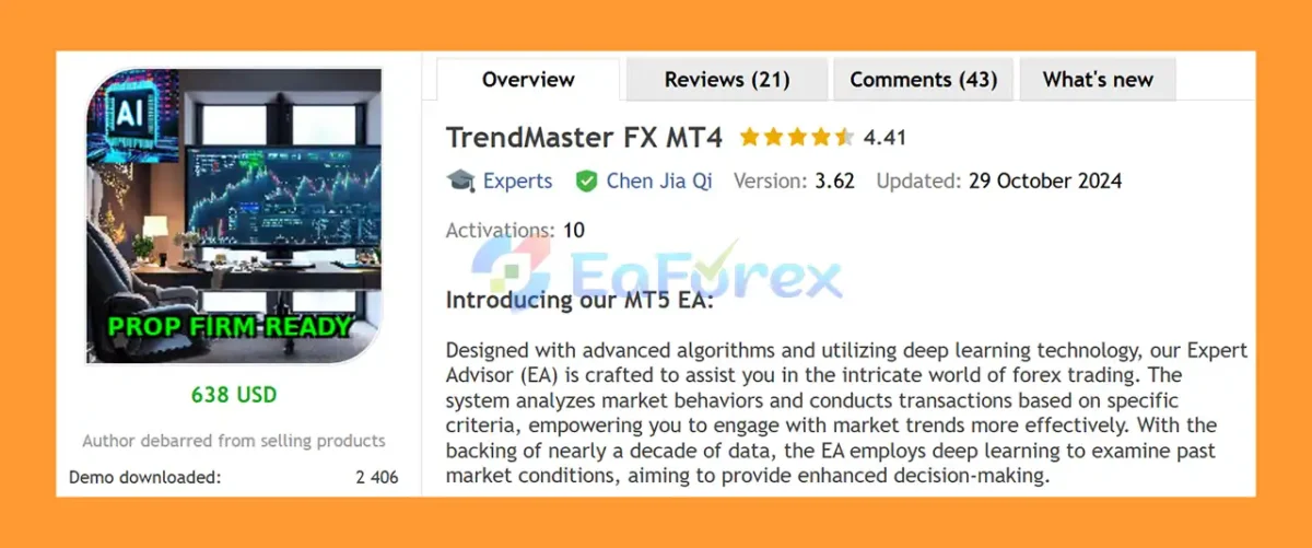 TrendMaster FX EA Overview