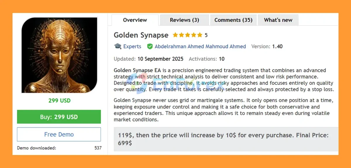 Golden Synapse EA Overview
