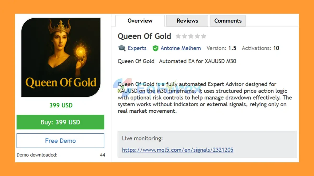 Queen Of Gold EA Overview