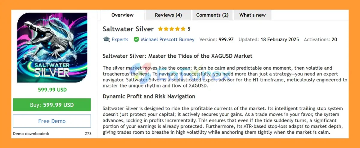 Saltwater Silver EA MT5 Overview