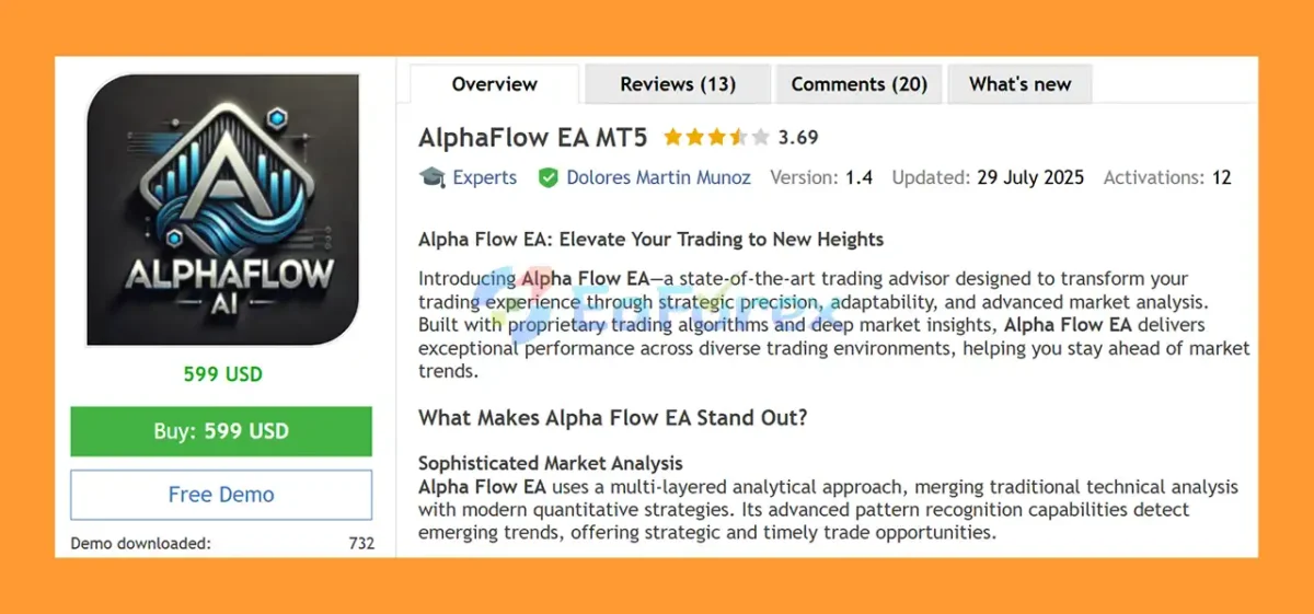 AlphaFlow EA MT5 Overview