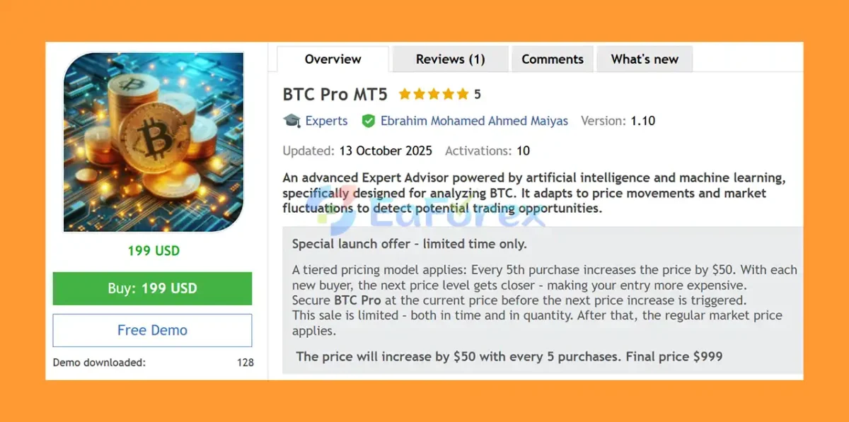 BTC Pro MT5 Overview