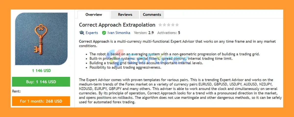Correct Approach EA mt5 Overview