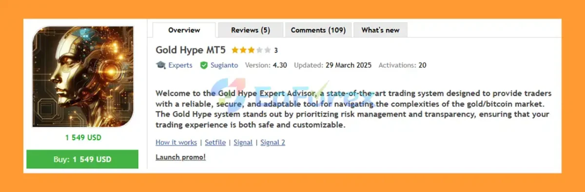 Gold Hype MT5 Overview