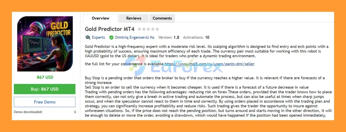 Gold Predictor MT4 Overview