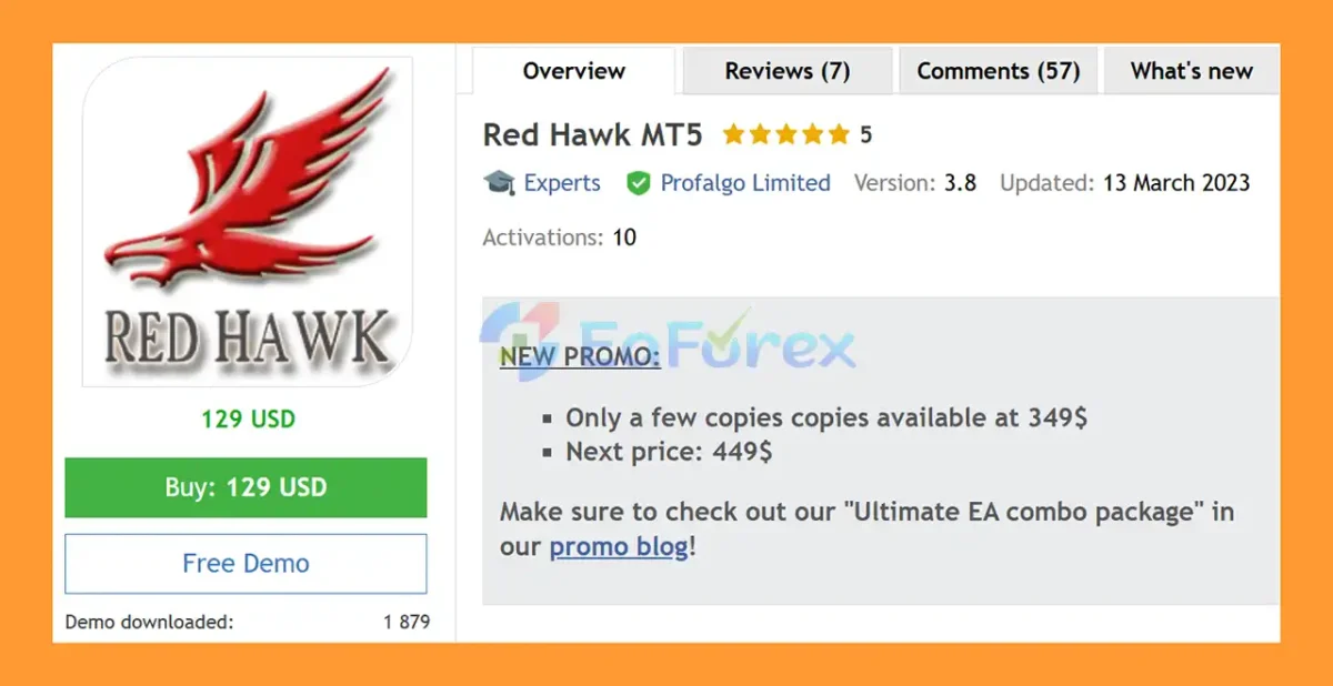 Red Hawk MT5 Overview