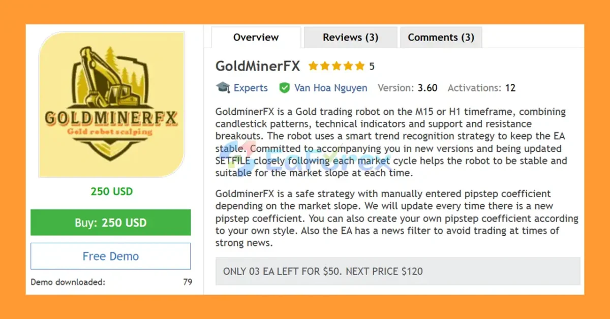 GoldMinerFX EA MT5 Overview