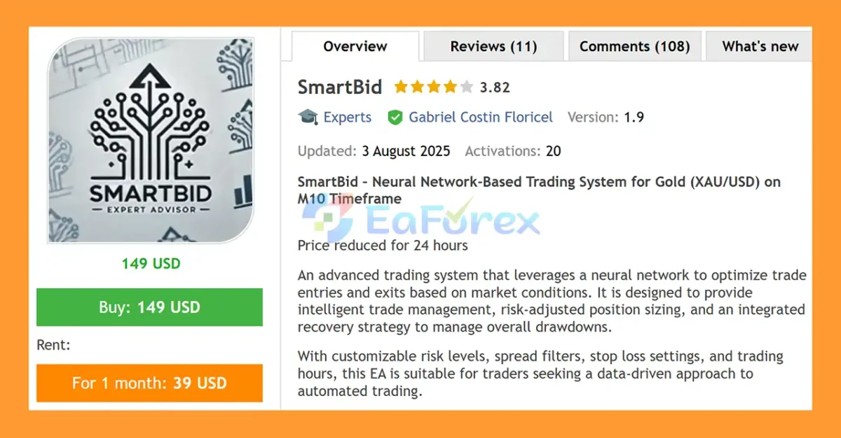 SmartBid EA MT5 Overview