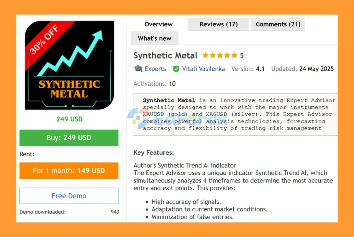 Synthetic Metal EA MT5 Overview