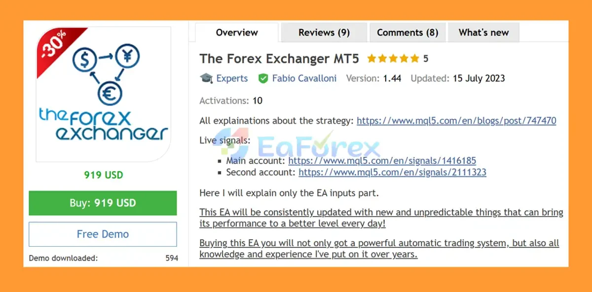 The Forex Exchanger MT5 Overviews