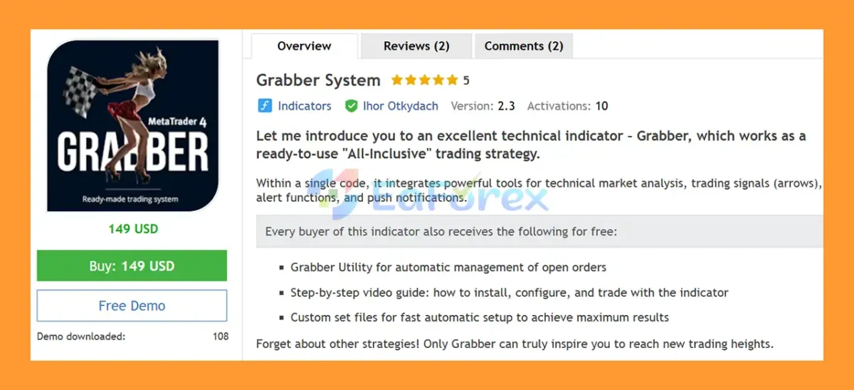 Grabber System EA MT5 Overview