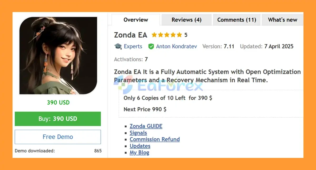 Zonda EA Overview