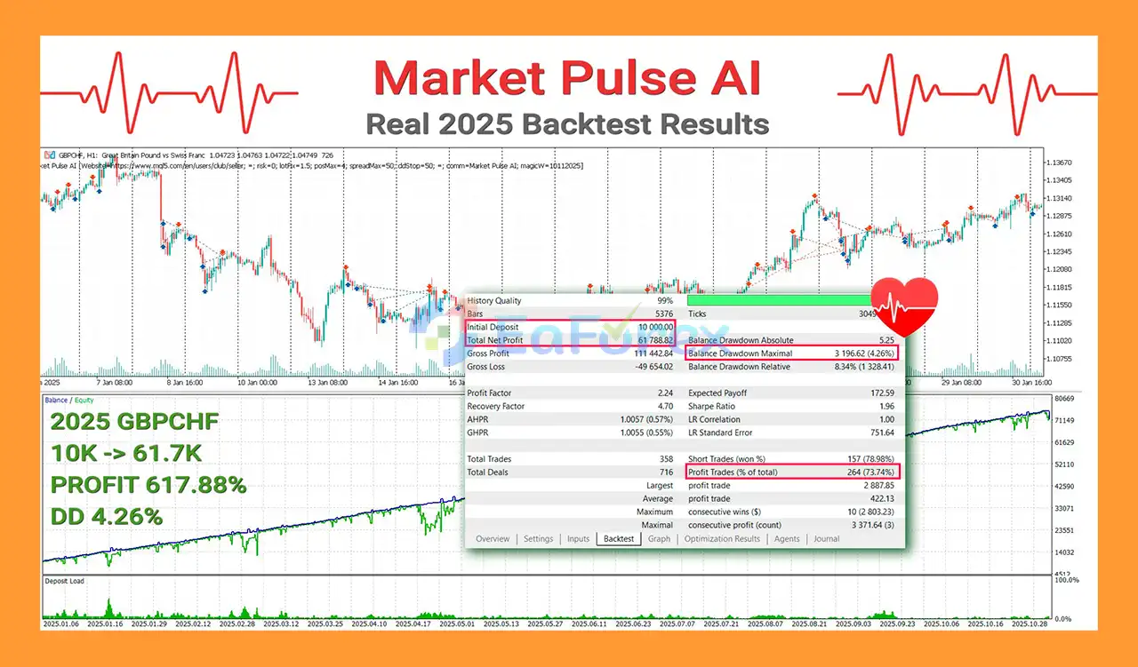 Market Pulse AI EA Backtest
