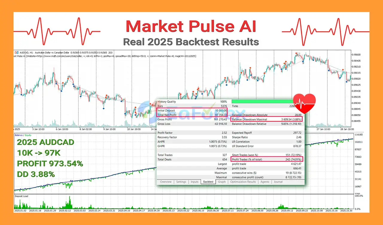 Market Pulse AI EA MT5 Backtest