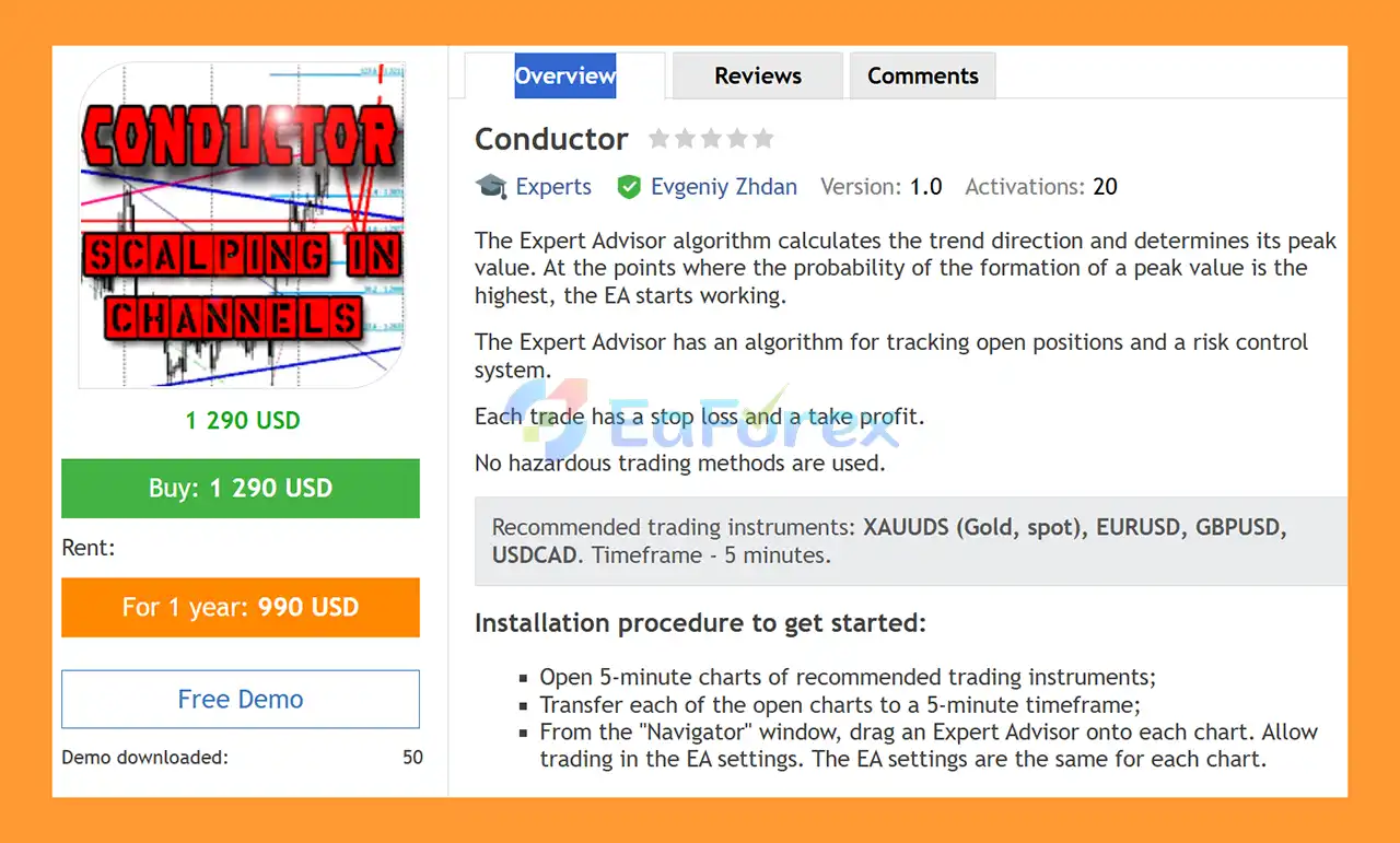 Conductor EA MT4 Overview