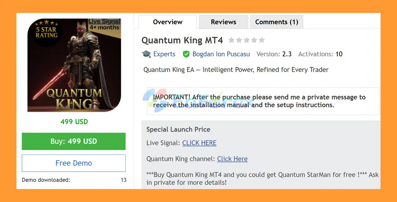 Quantum King MT4 Overview