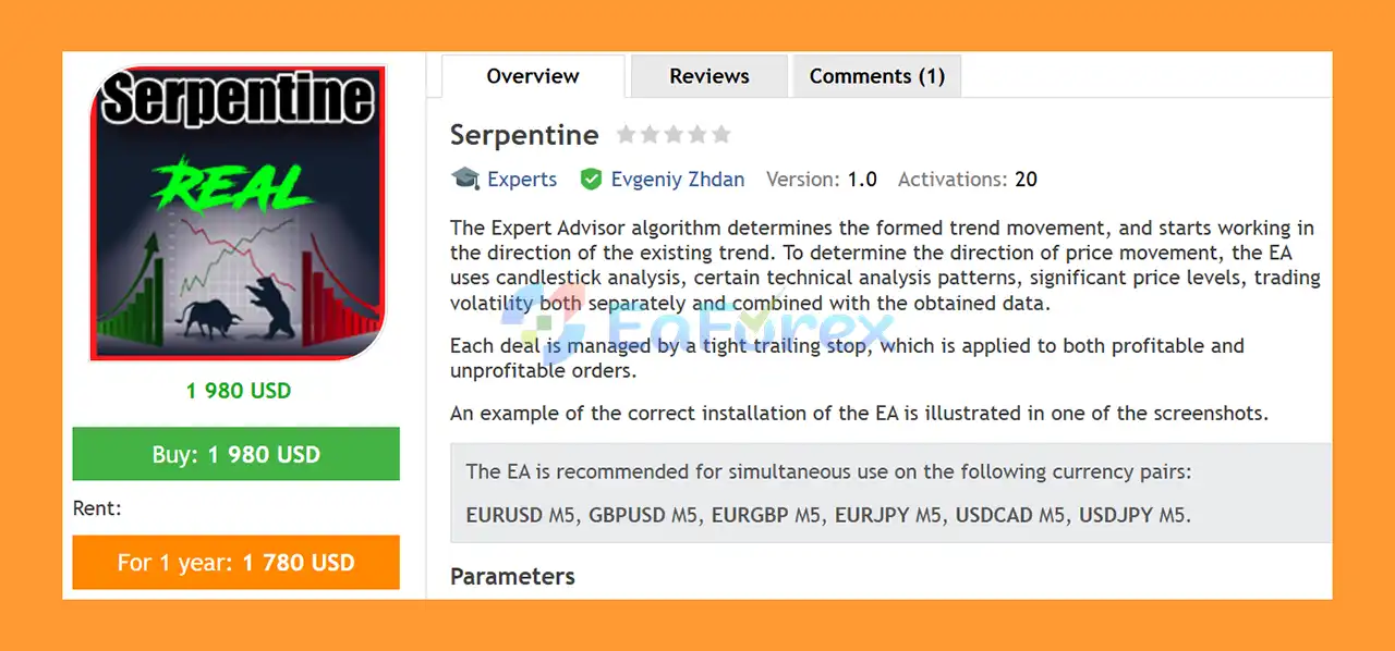 Serpentine MT4 Overview