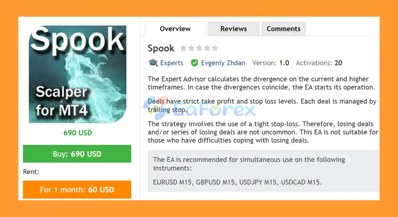 Spook EA MT4 Overview