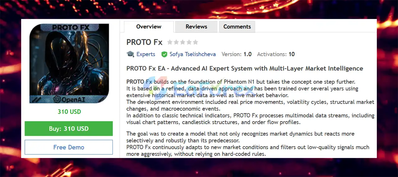 PROTO Fx EA MT5 Overview