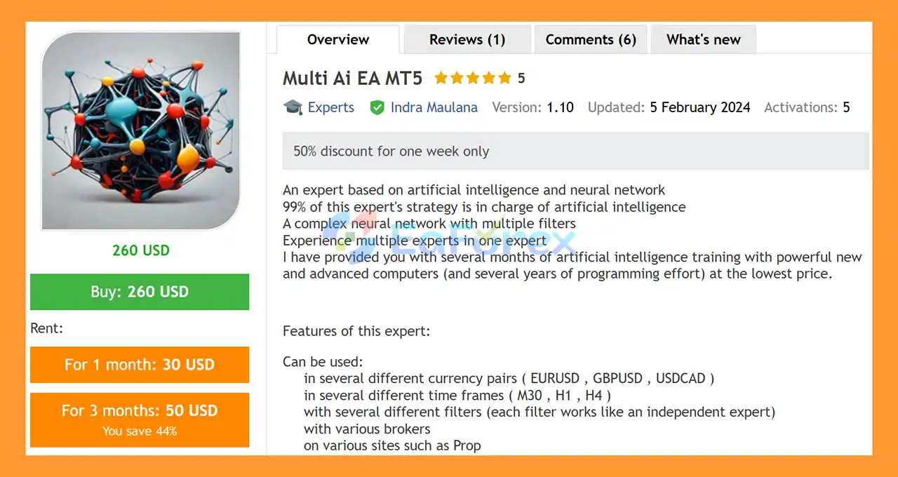 Multi Ai EA MT5 Overview
