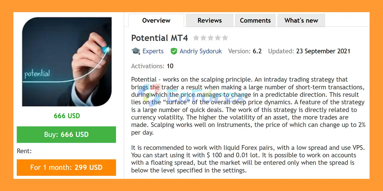 Potential MT4 Overview