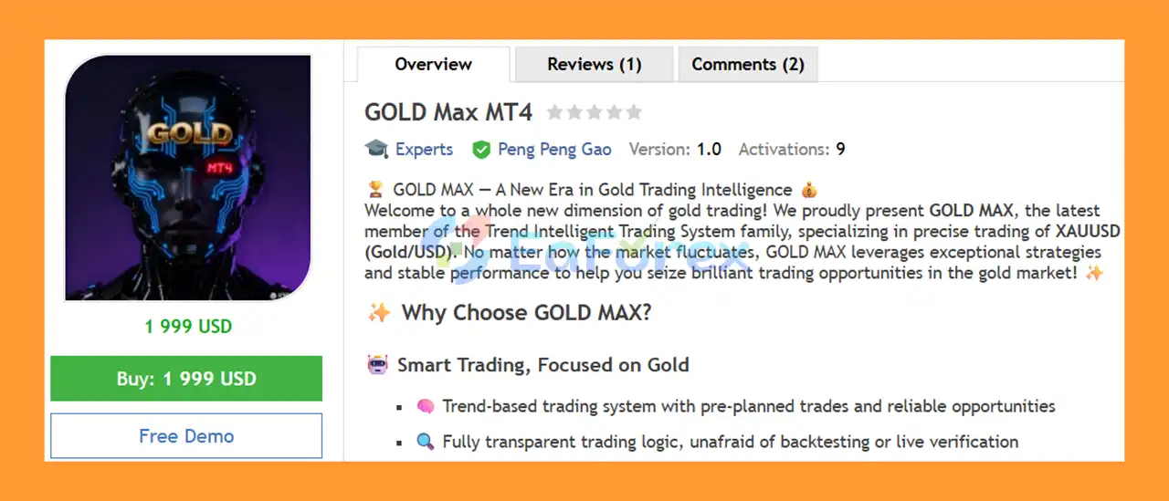 GOLD Max MT4 Overview