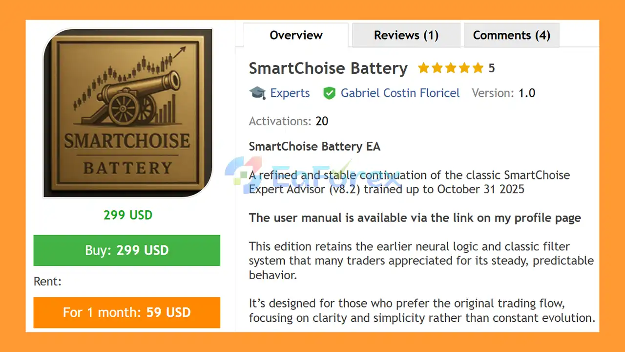 SmartChoise Battery EA MT5 Overview