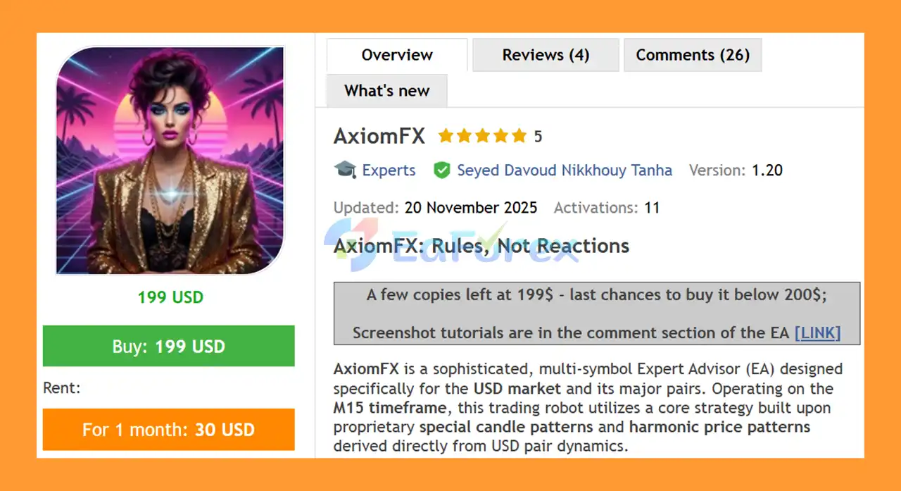 AxiomFX EA MT5 Overview