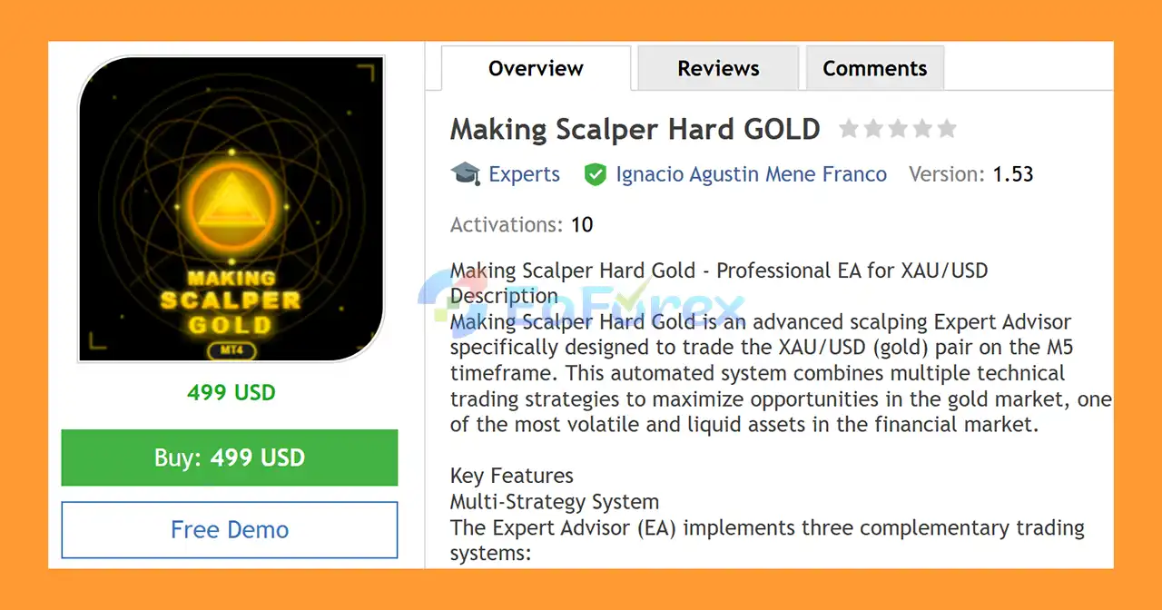 Making Scalper Hard GOLD EA MT4 Overview