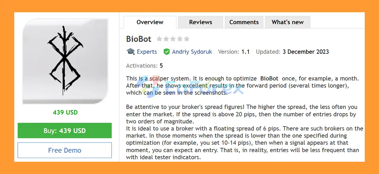 BioBot EA MT4 Overview