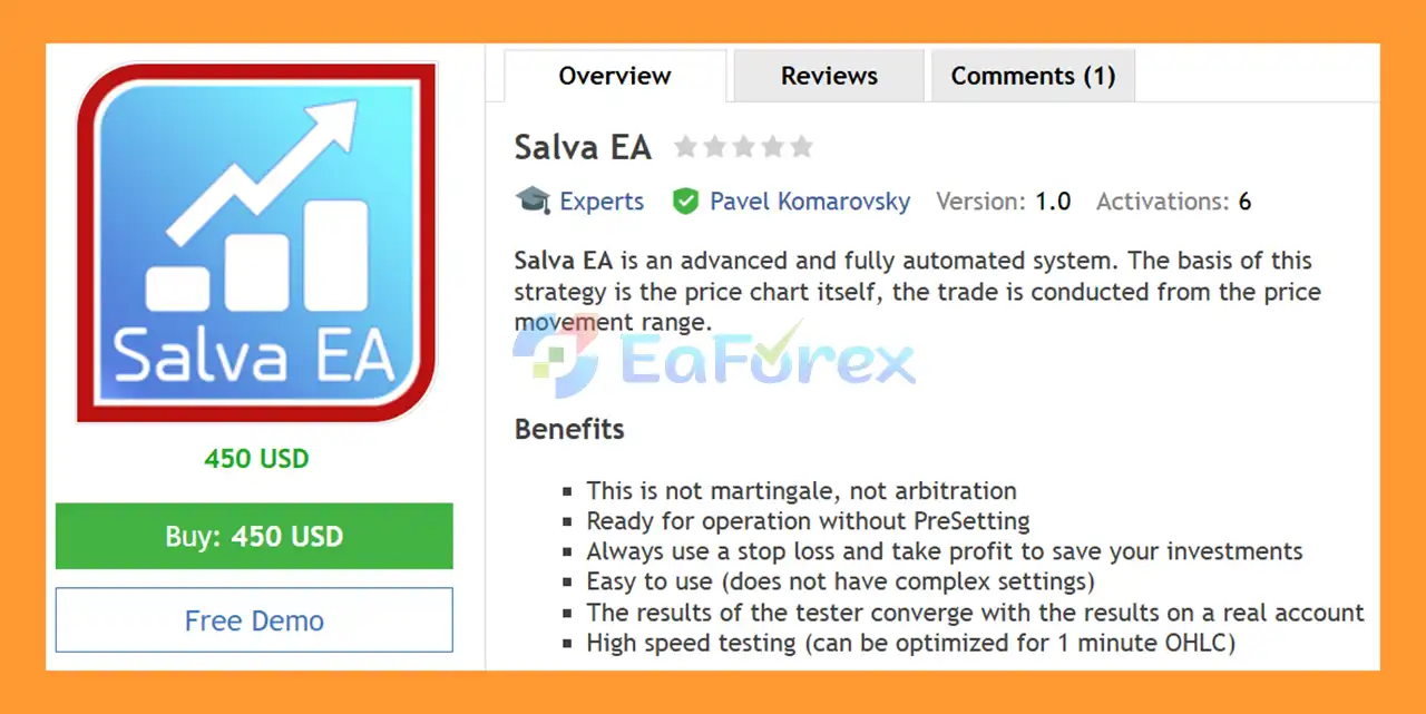 Salva EA MT4 Overview