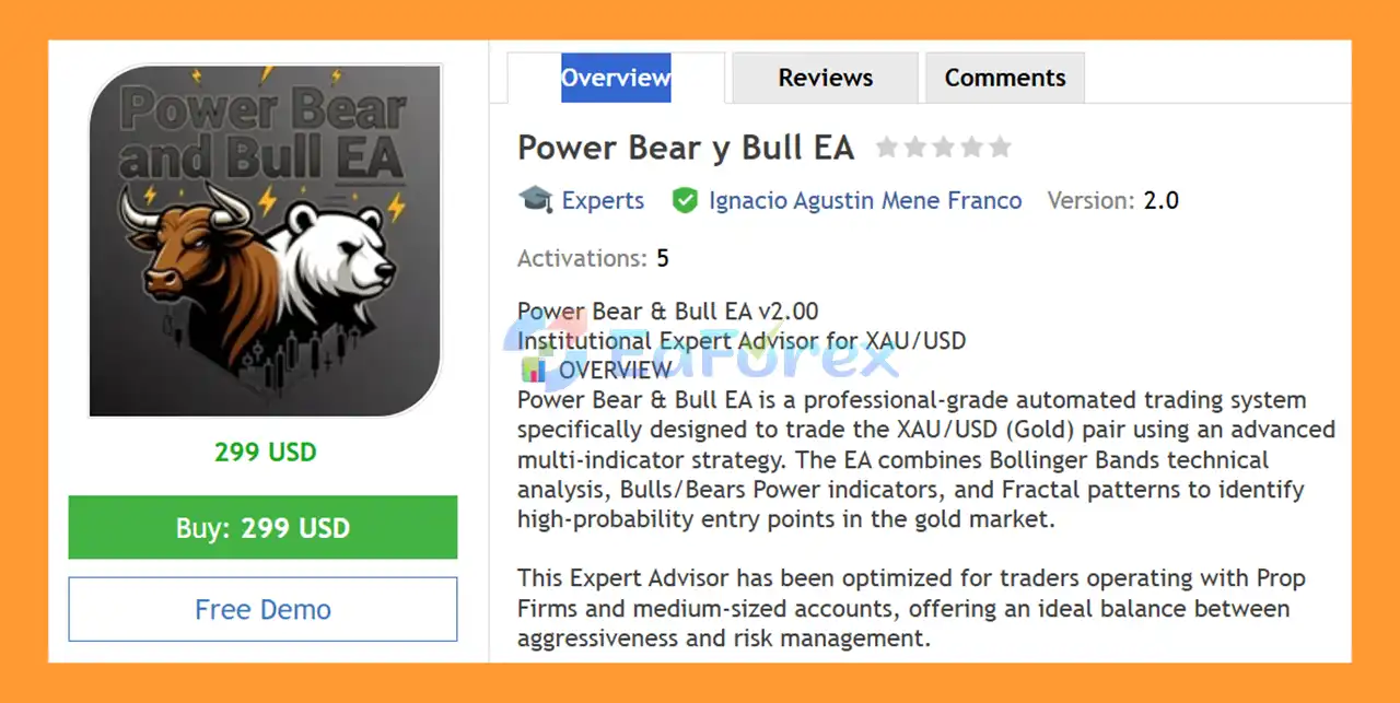 Power Bear y Bull EA MT4 Overview