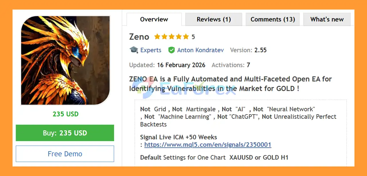 Zeno EA MT5 Overview