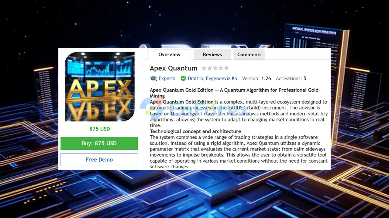 Apex Quantum EA MT5 Overview